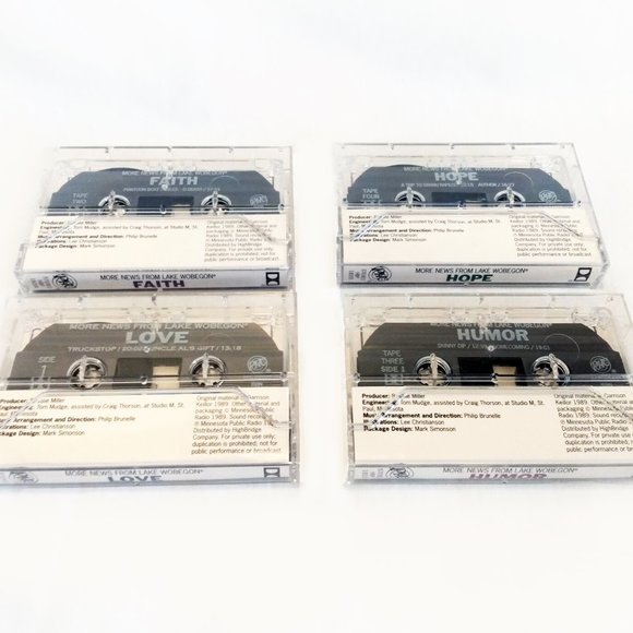 Vintage-More News from Lake Wobegon by Garrison Keillor-4 Cassette Tapes-1989 - Picture 7 of 11